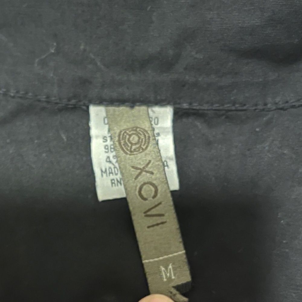 XCII Black Button Up Blouse - Picture 4 of 4